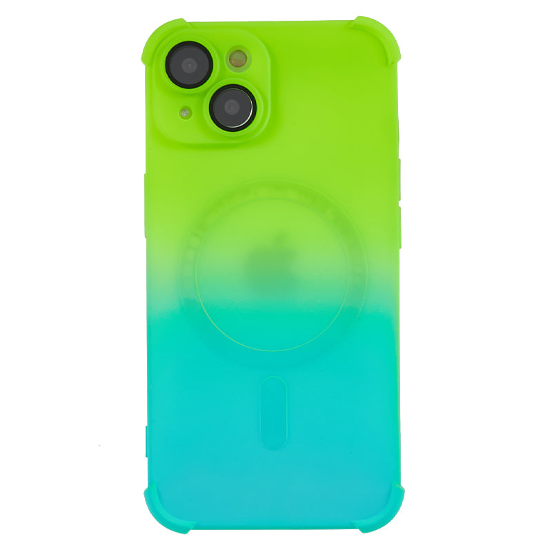 Magnetic TPU Case for iPhone 13 Glass Lens Protector Gradient Dual Color Phone Cover Magnetic TPU Case for iPhone 13 Glass Lens Protector Gradient Dual Color Phone Cover